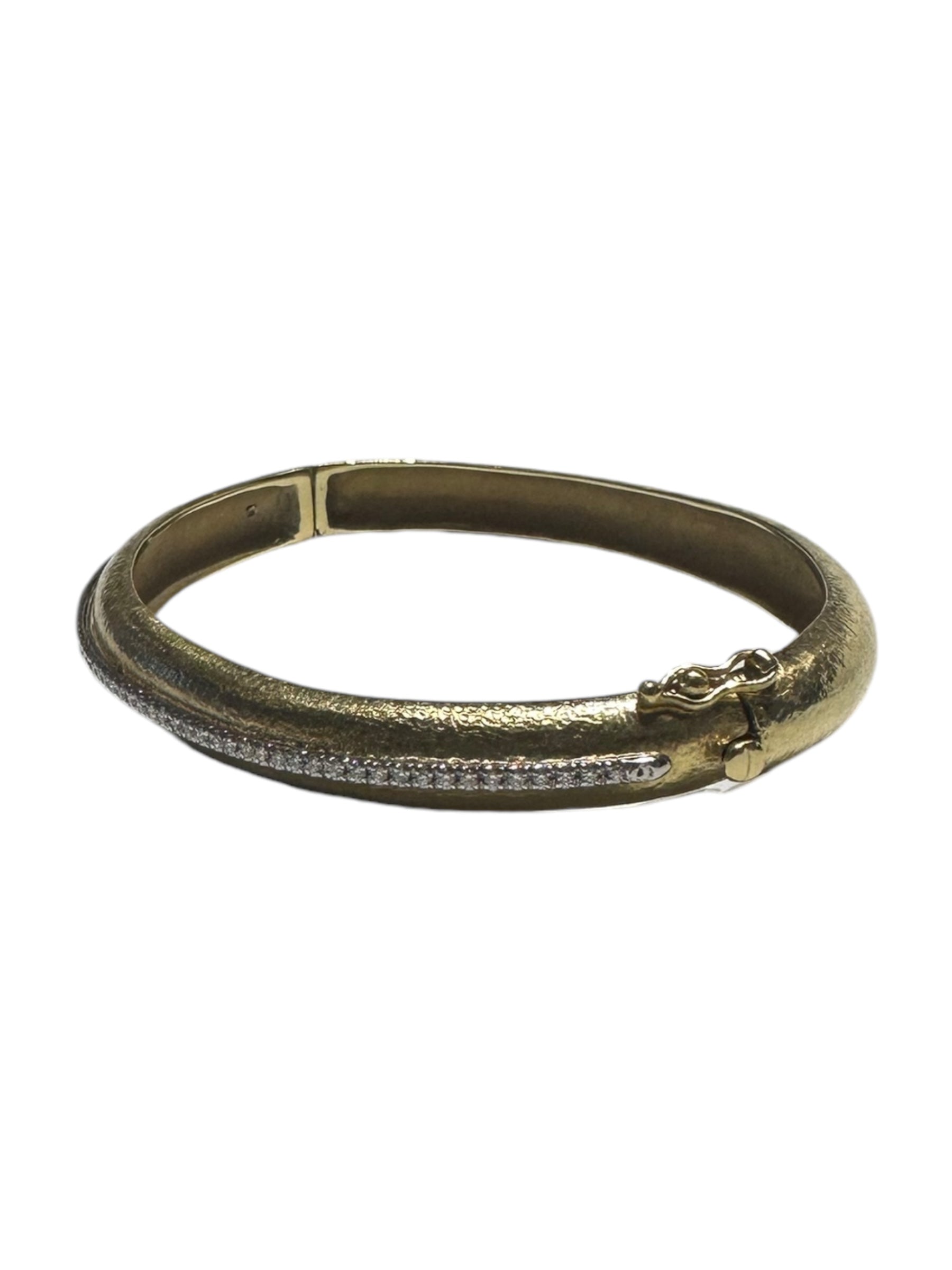 Yellow Gold and Diamond Bangle