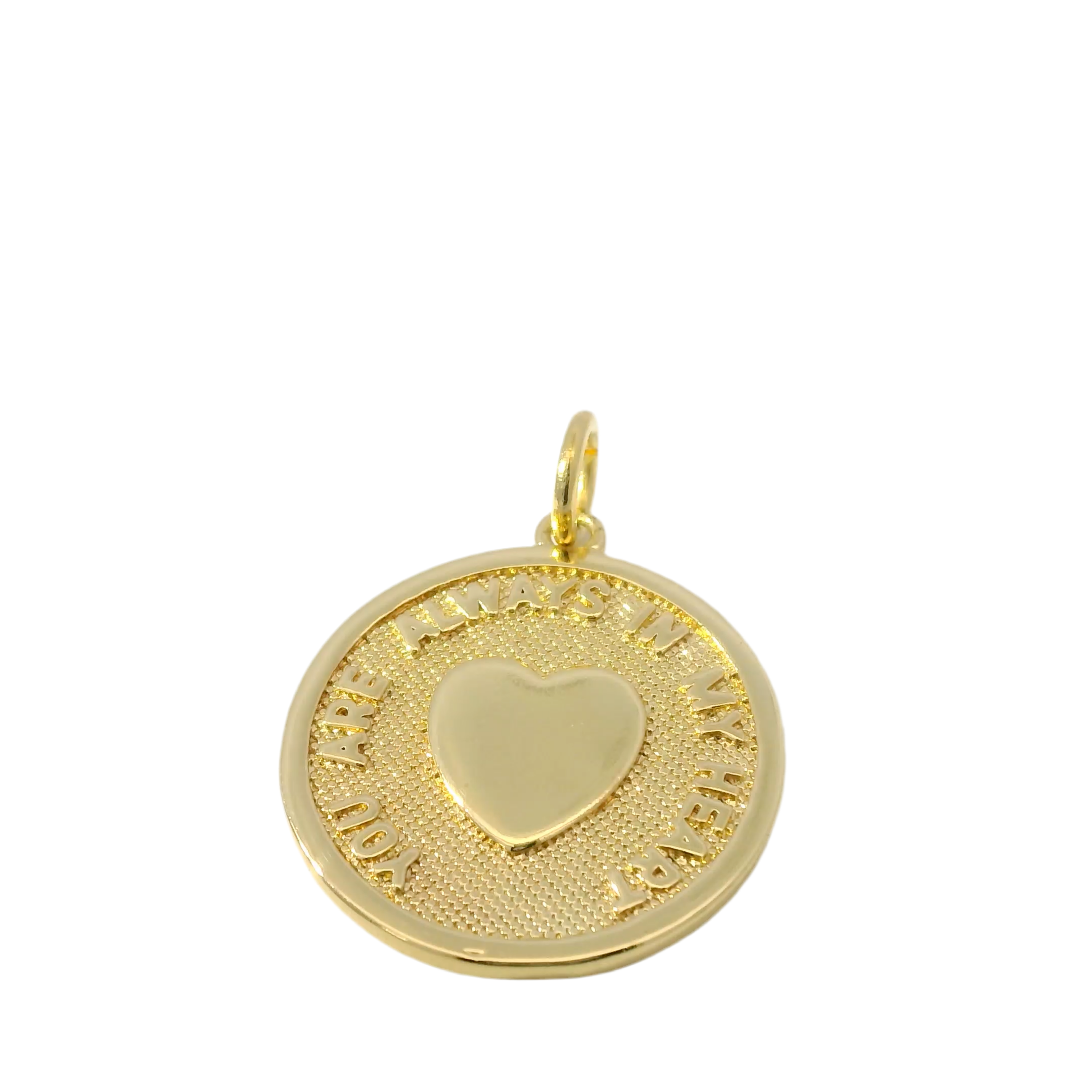 Gold Token “You are always in my heart” Charm