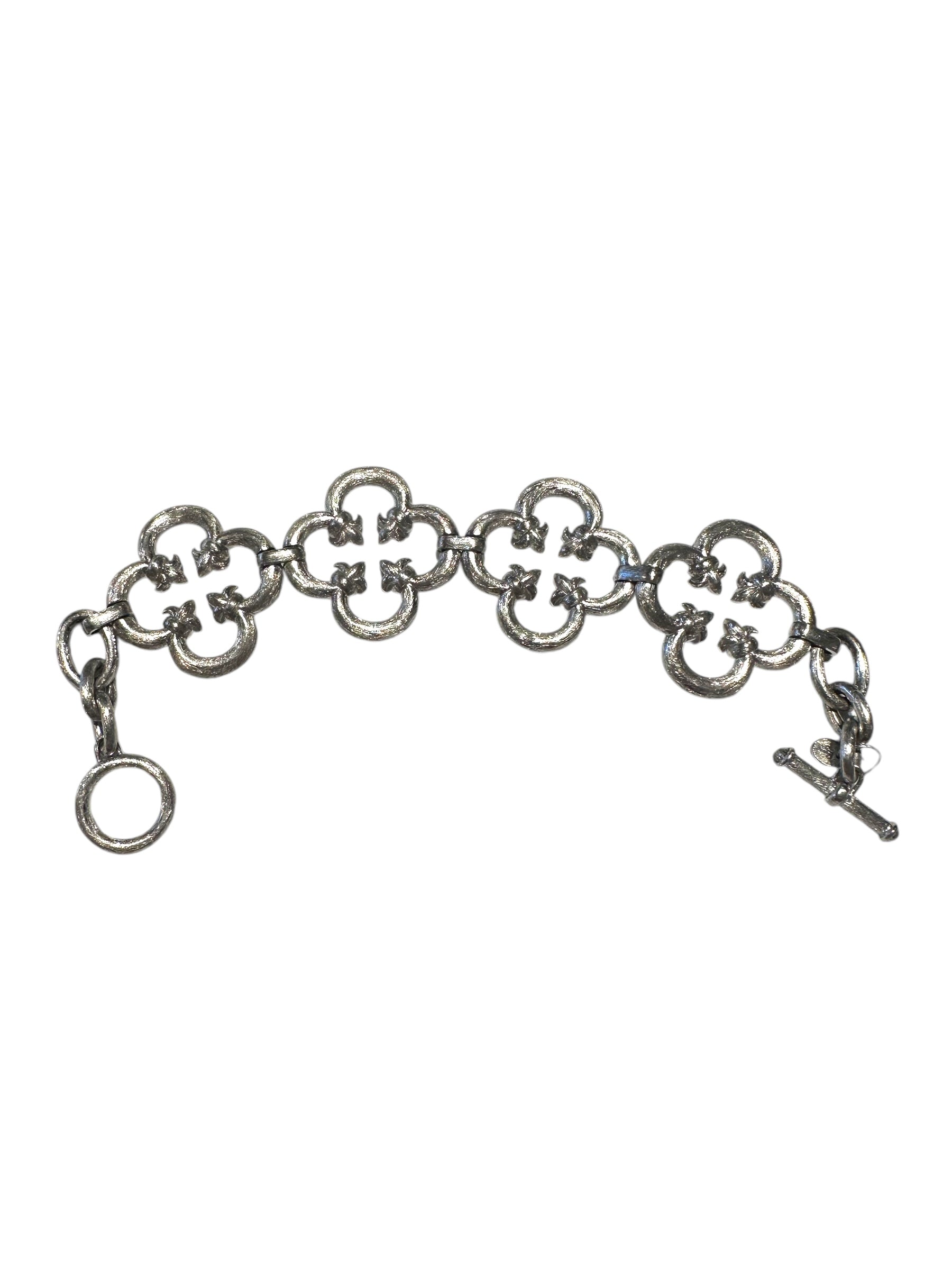 Sterling Silver Clover Bracelet