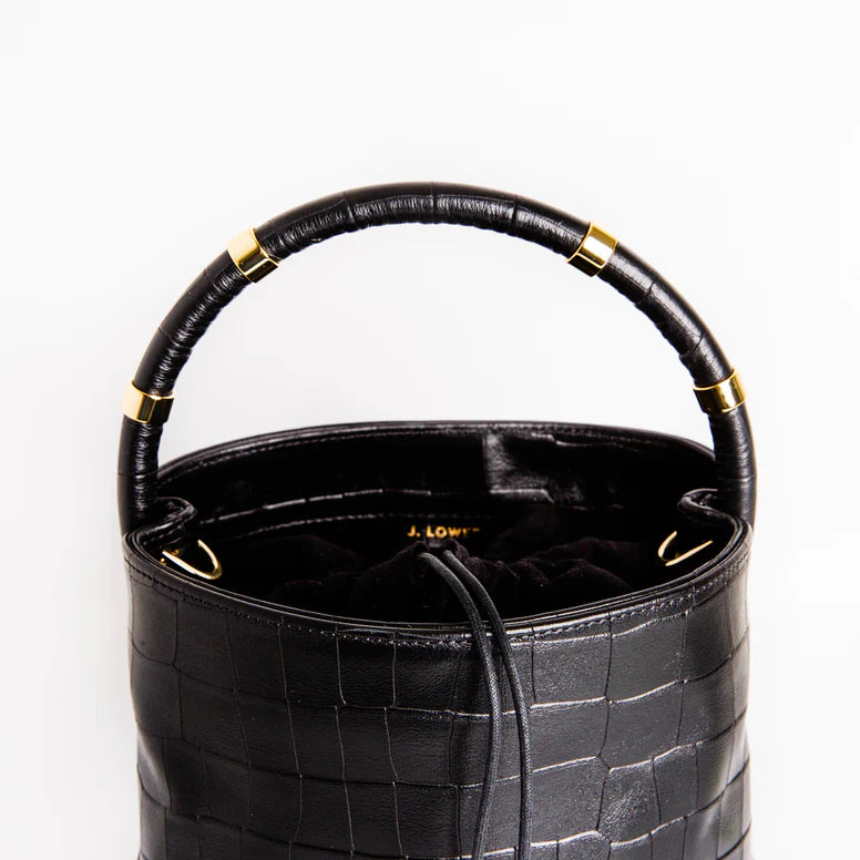 J. Lowery MAX Crocodile Bucket Bag