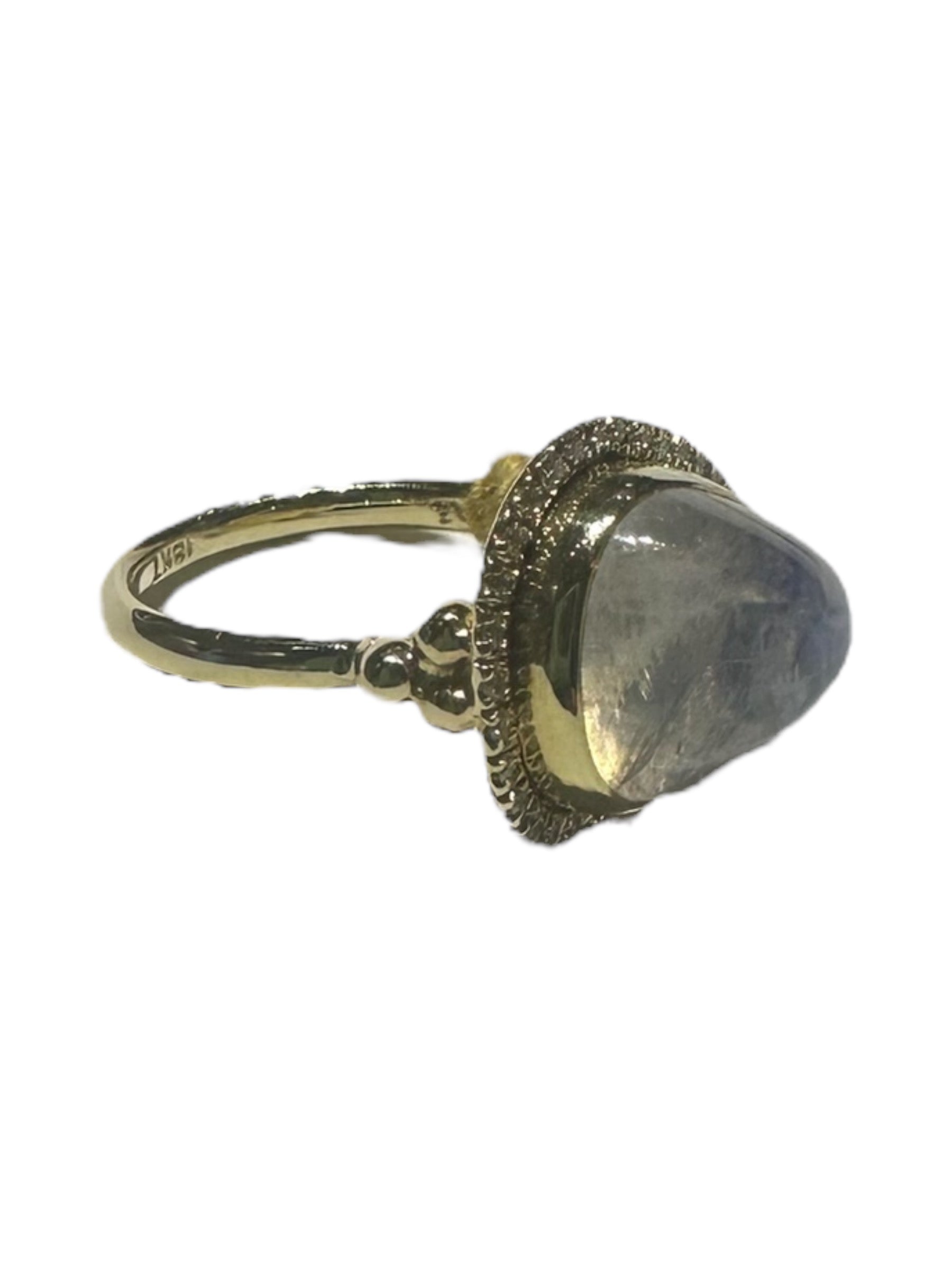 Moonstone & Diamond Ring