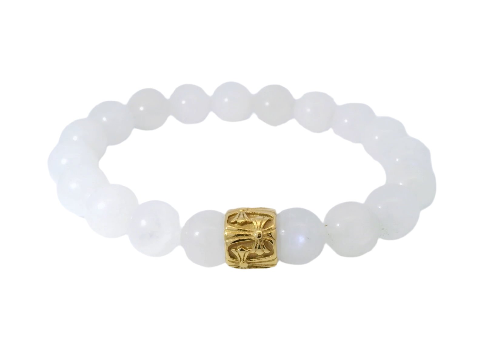 PW White Bead Bracelet