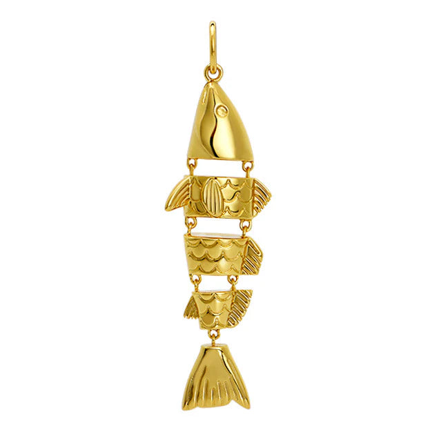 Goldbug Hinge Fish Charm