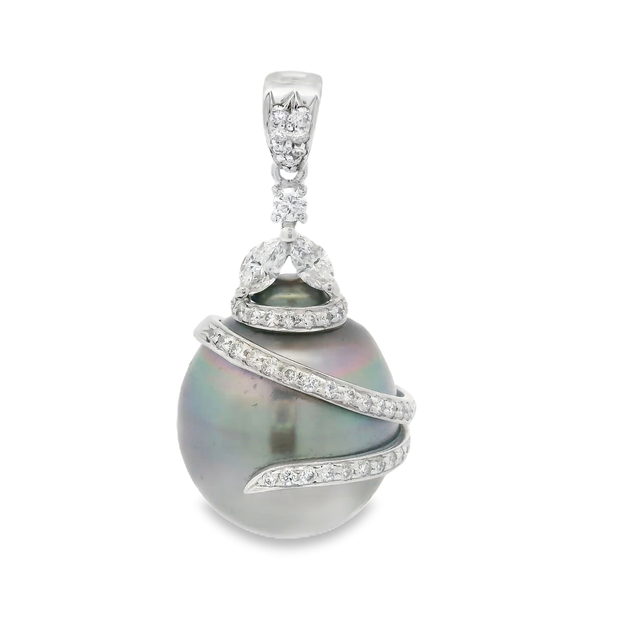 Grey Baroque Pearl 1.00 ct