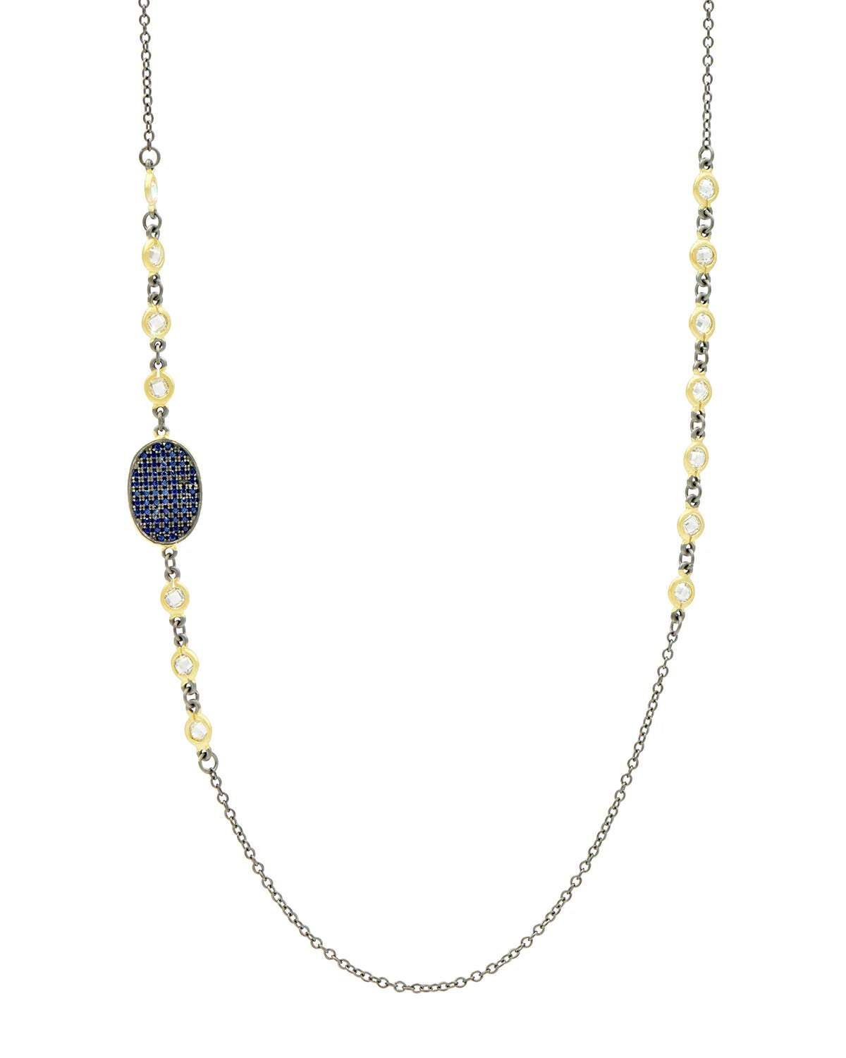 Freida Rothman triple oval-station Necklace