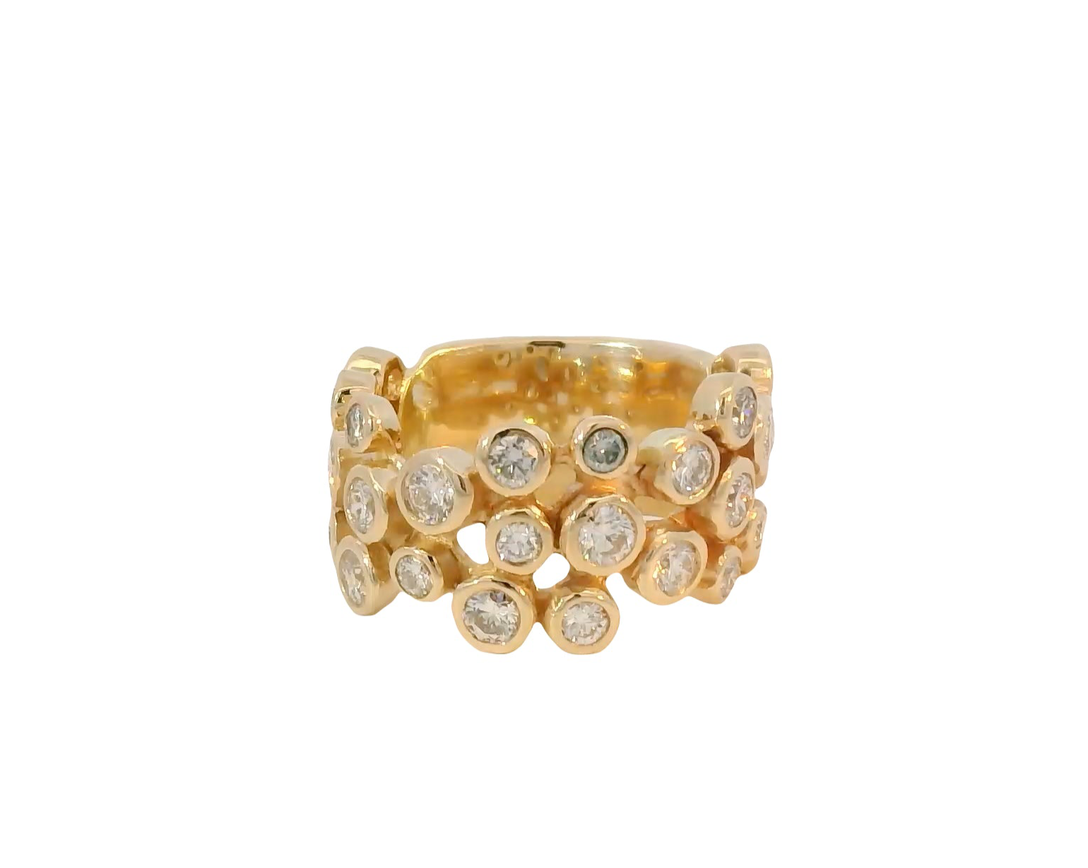 14kt Yellow Gold Bubble Ring