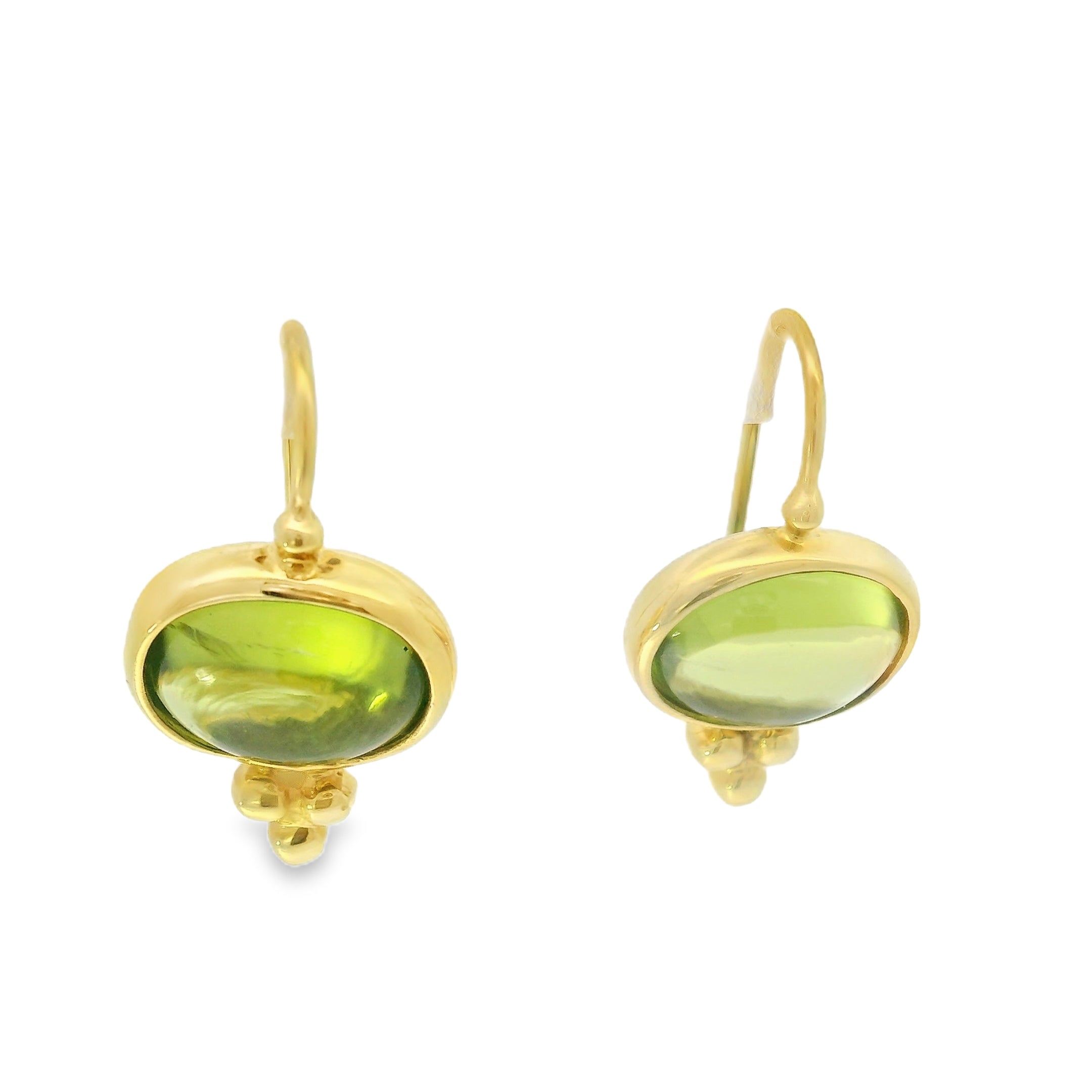 Mazza 14kt Peridot Drop Earrings
