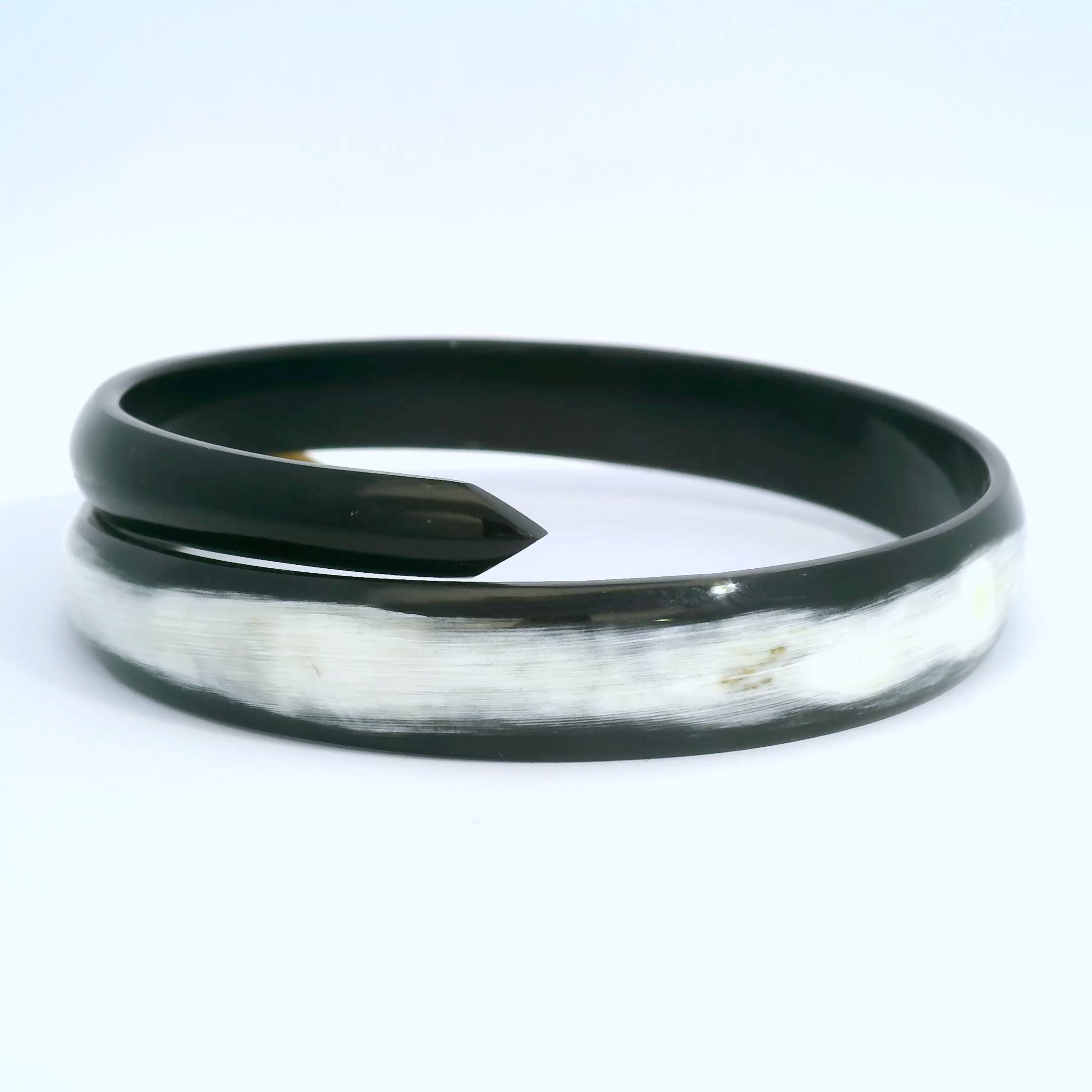 Black/White Bangle