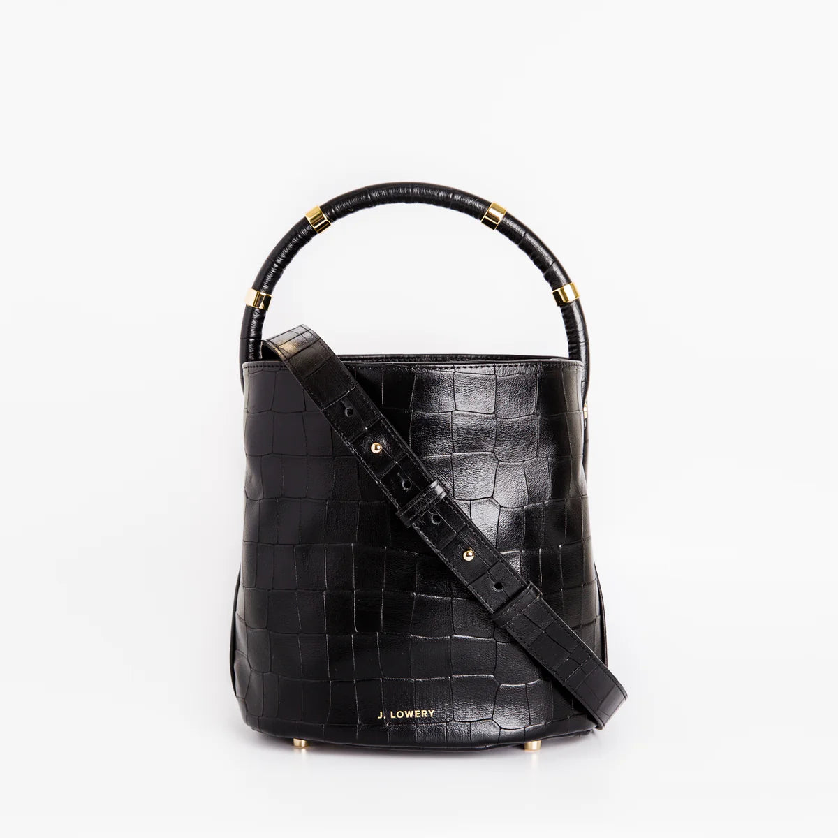 J. Lowery MAX Crocodile Bucket Bag