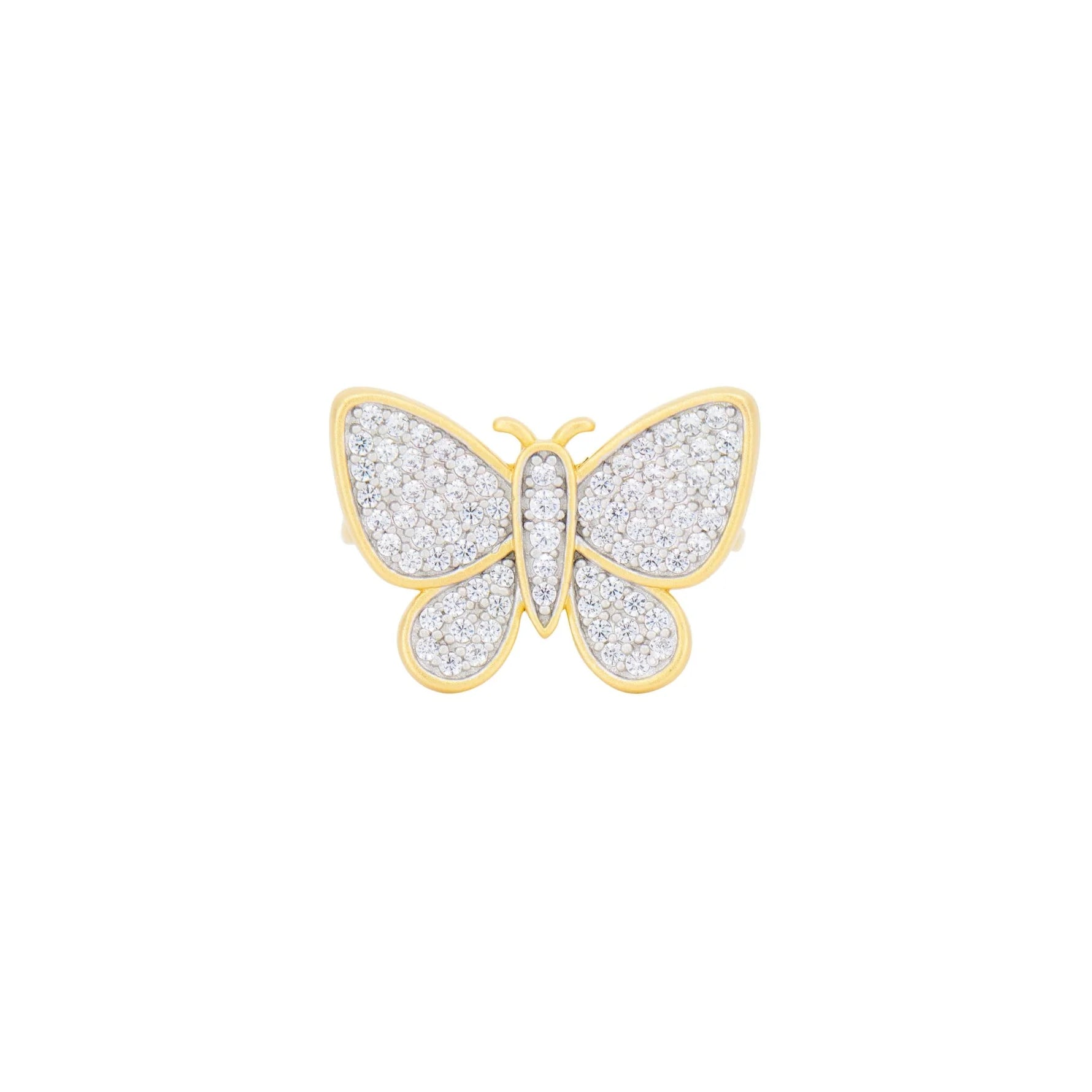 Butterflies in Bloom Cocktail Ring