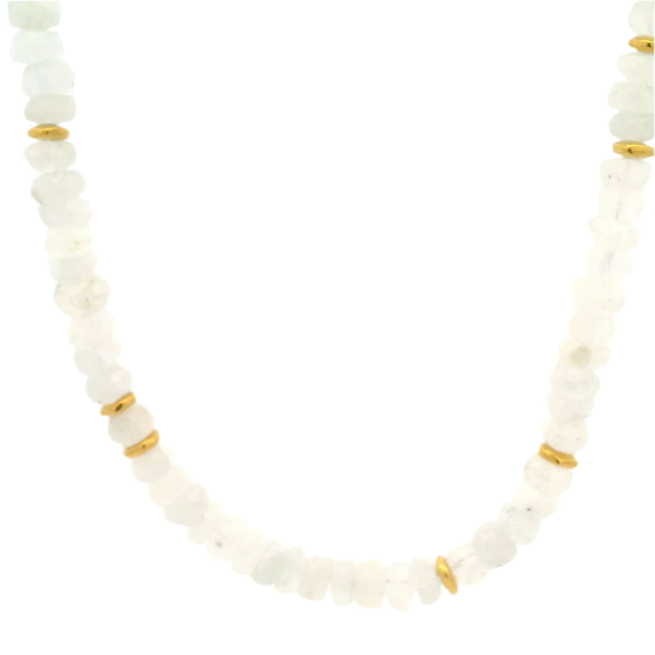 Peyton William Jewelry Moonstone and Gold Necklace