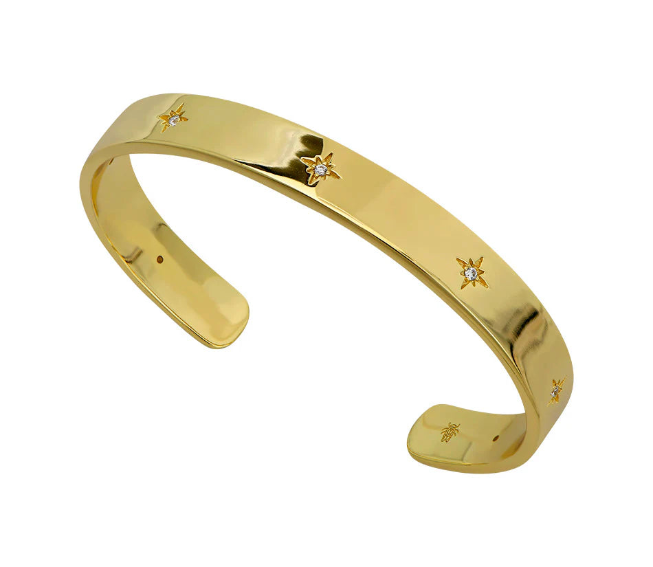 Goldbug Star Set Bangle