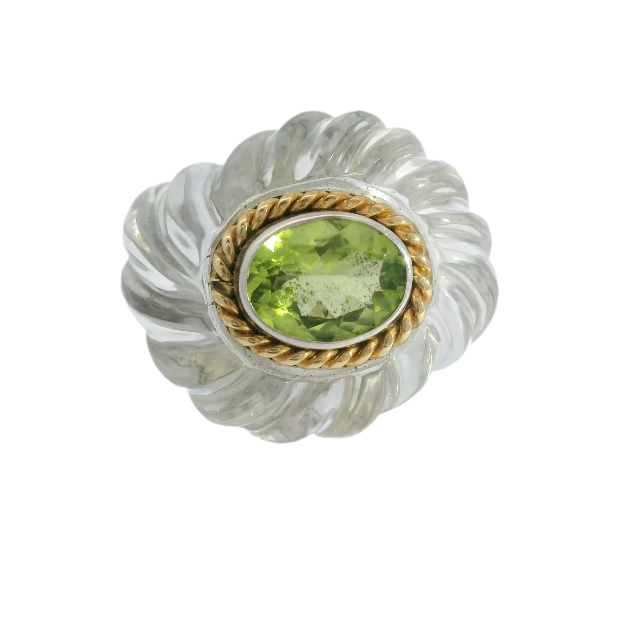 Sterling Silver and Peridot Ring