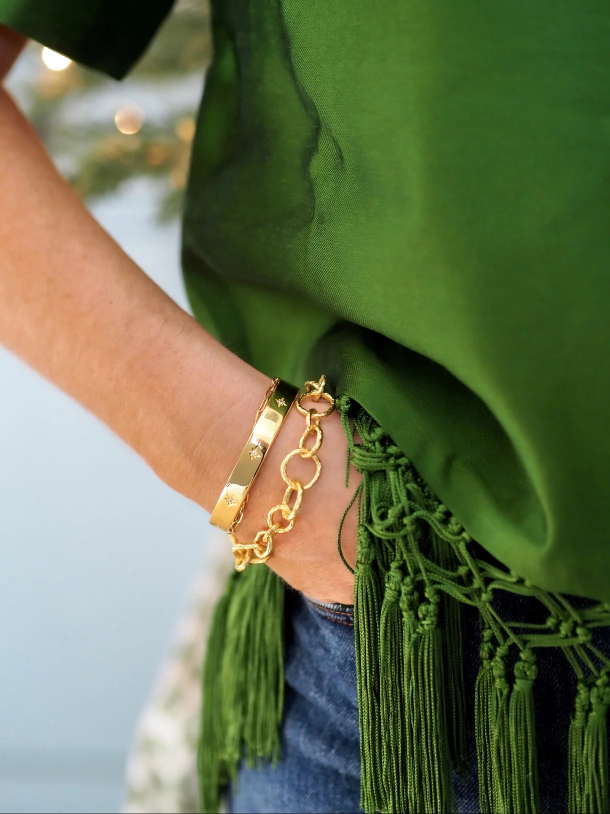 Goldbug Star Set Bangle