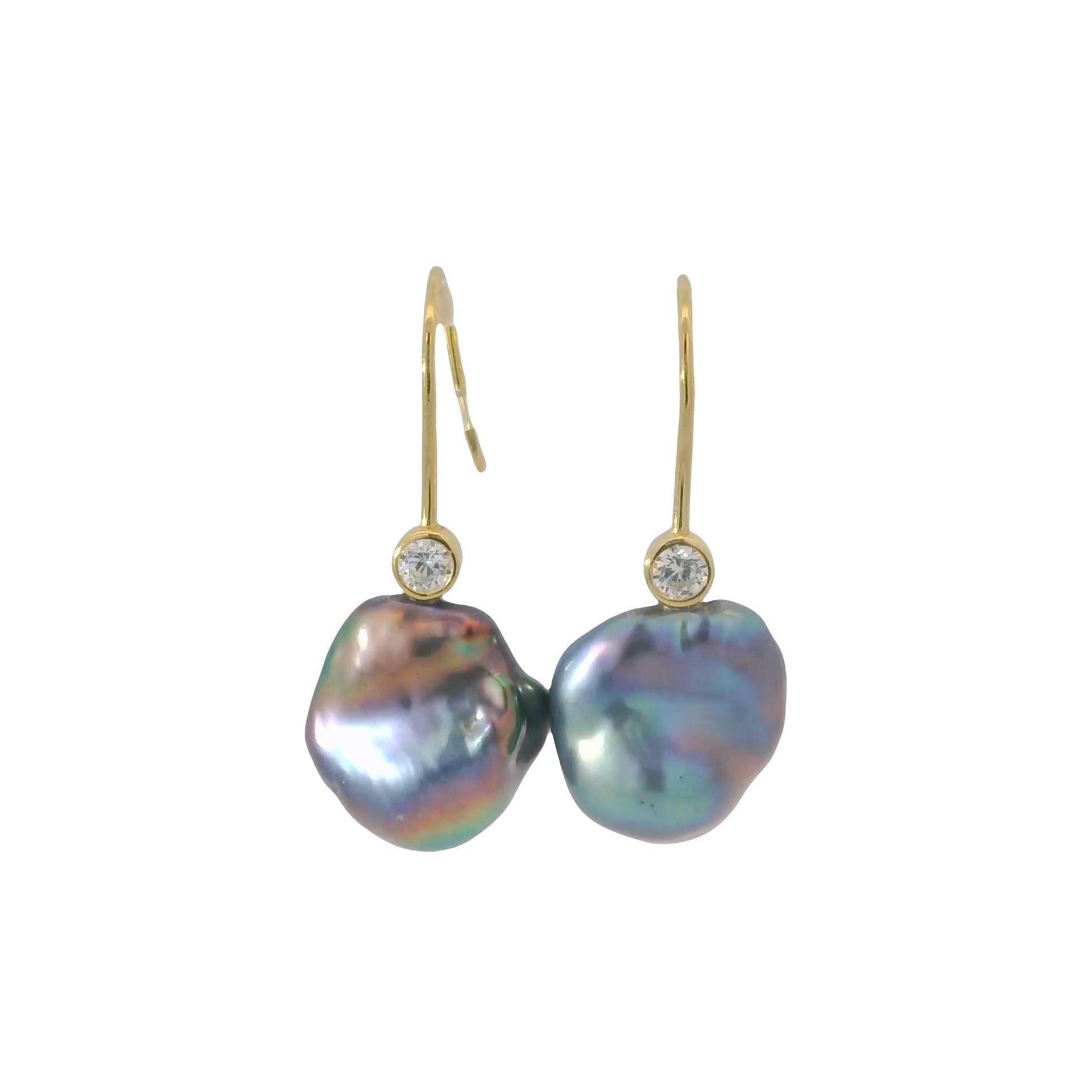 NATNAT Lumiere Peacock Baroque Earrings