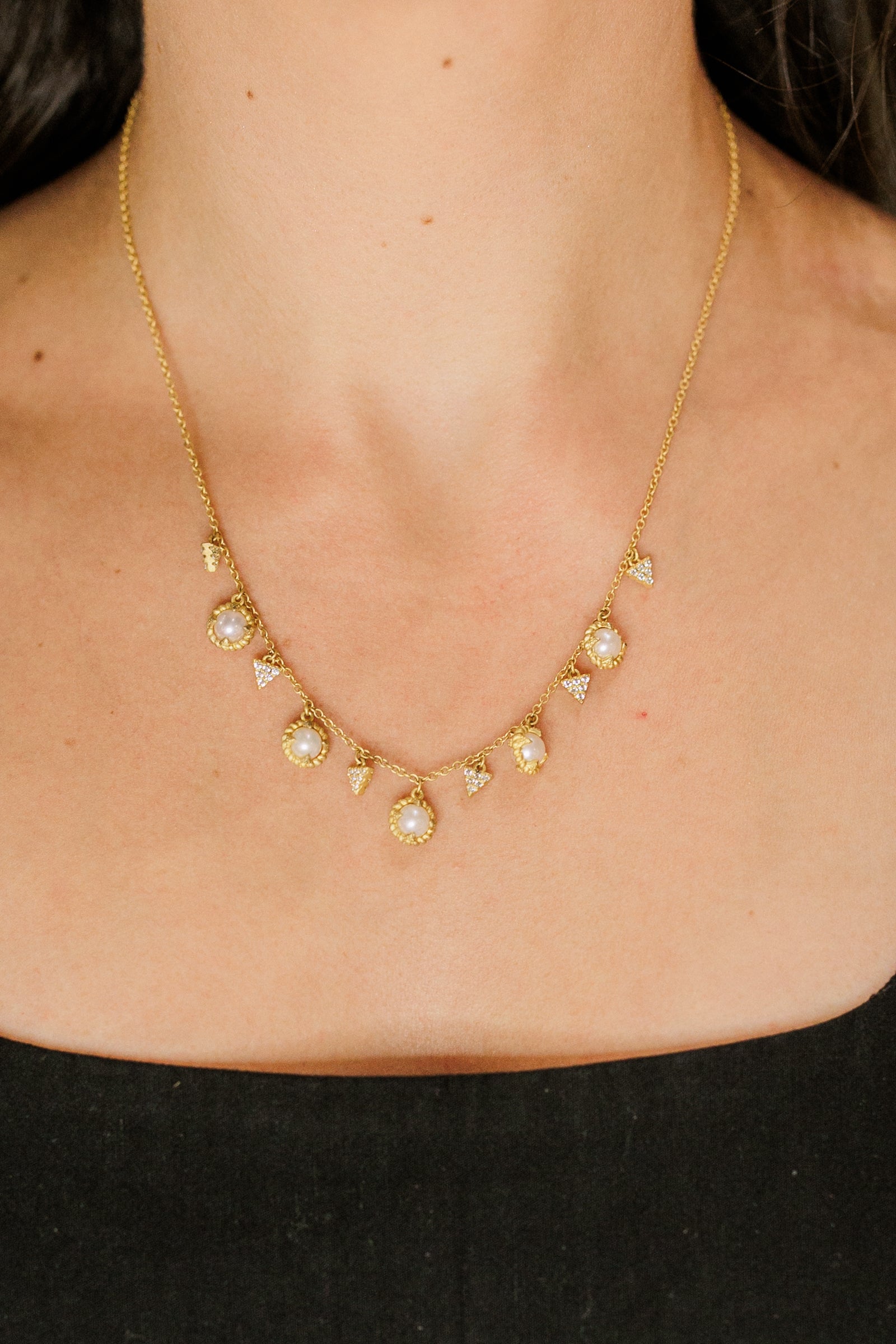 Freida Rothman Pearl Drop Necklace