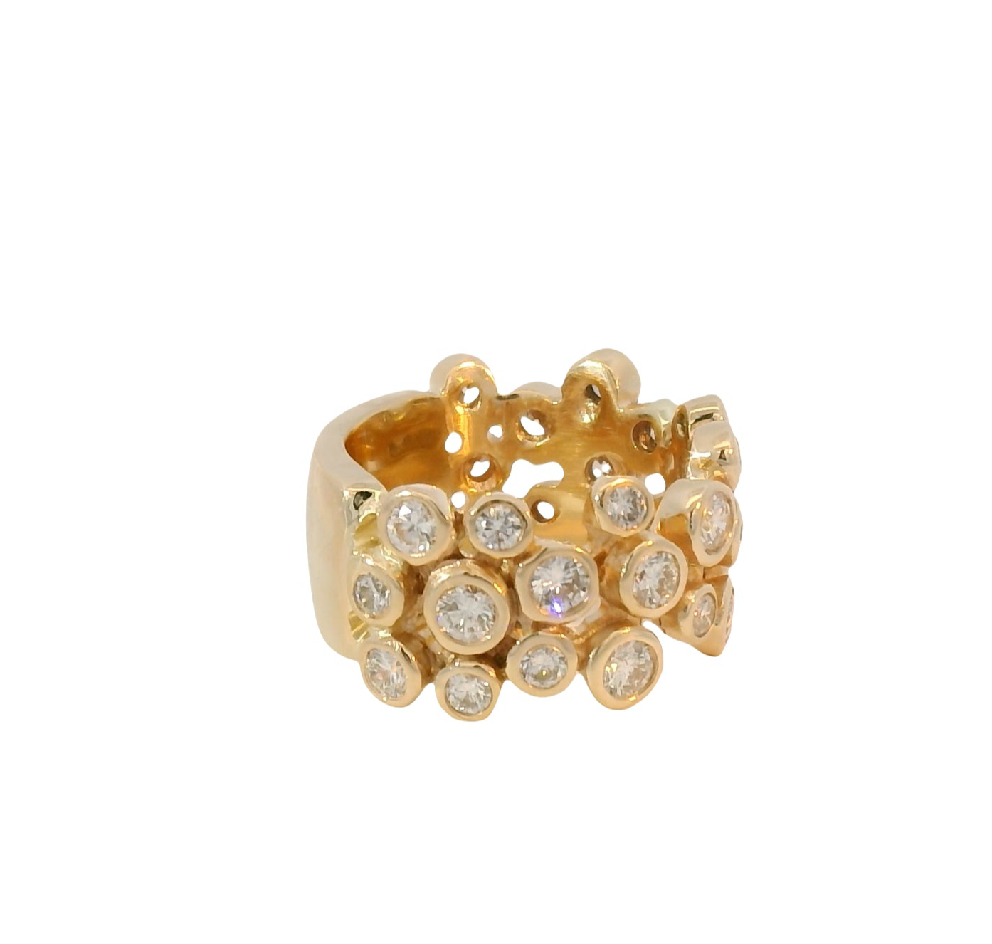 14kt Yellow Gold Bubble Ring