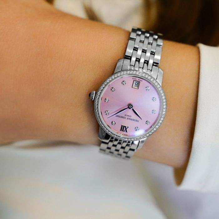 Frederique Constant Classics Slimline Ladies Watch with 78 Total Diamonds