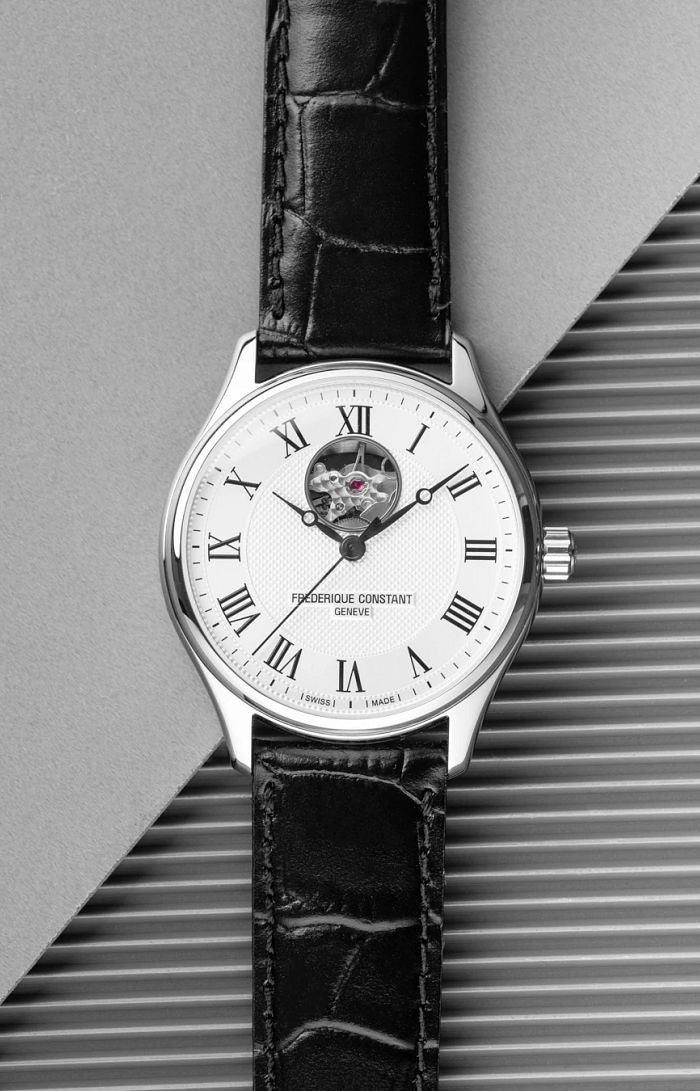 Frederique Constant Classics Heartbeat Automation with Black Leather Band