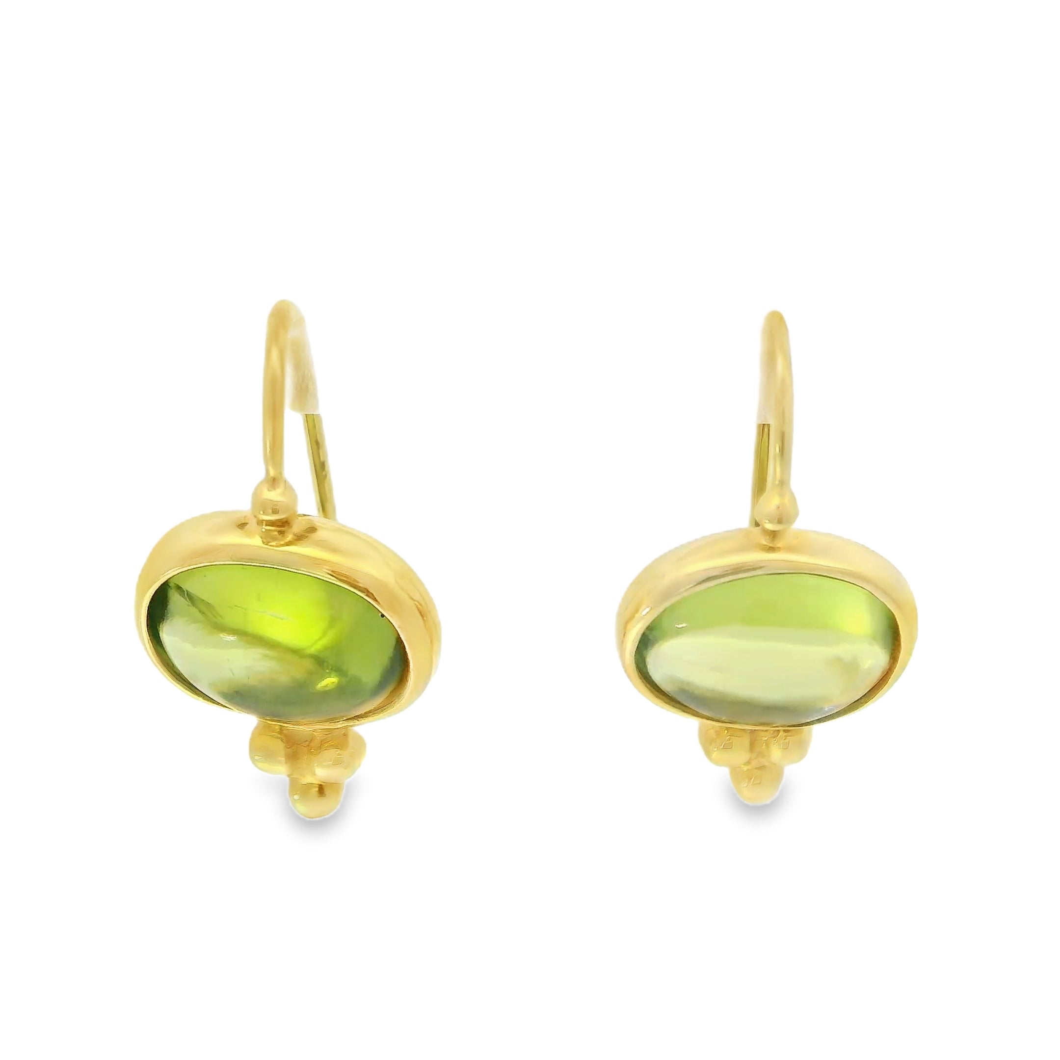 Mazza 14kt Peridot Drop Earrings