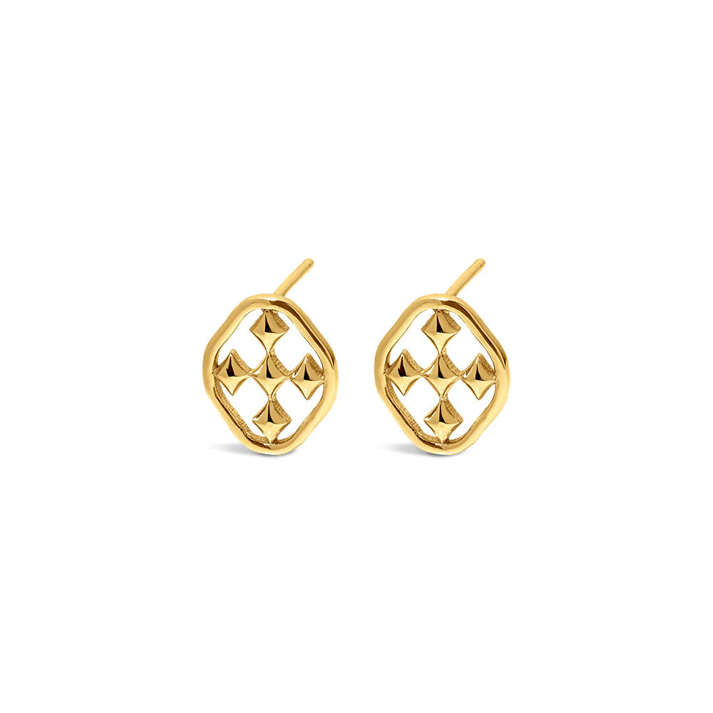 Gracewear Collection Shield Post Earrings