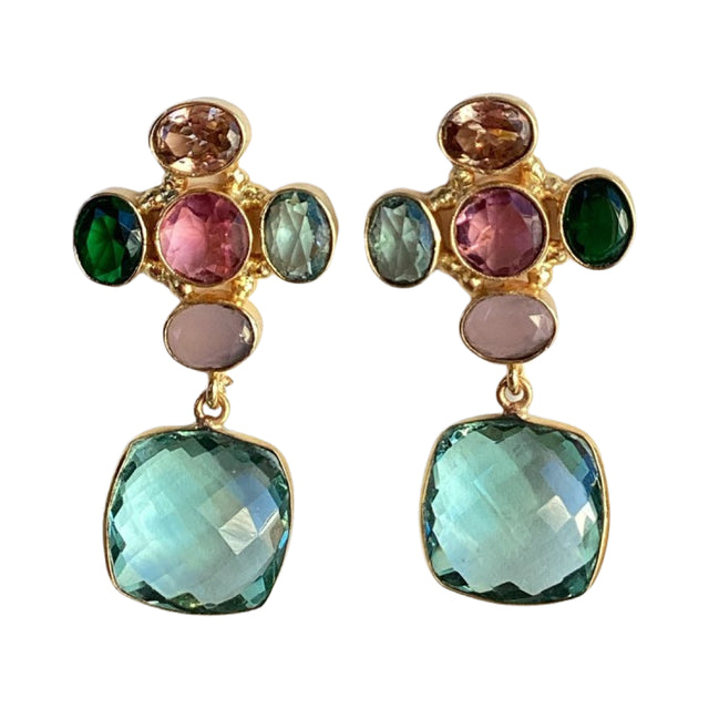 Julie Ryan Bethany Multi Spring Earrings
