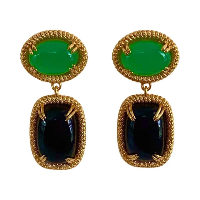 Julie Ryan Bishop Black Onxy Earrings