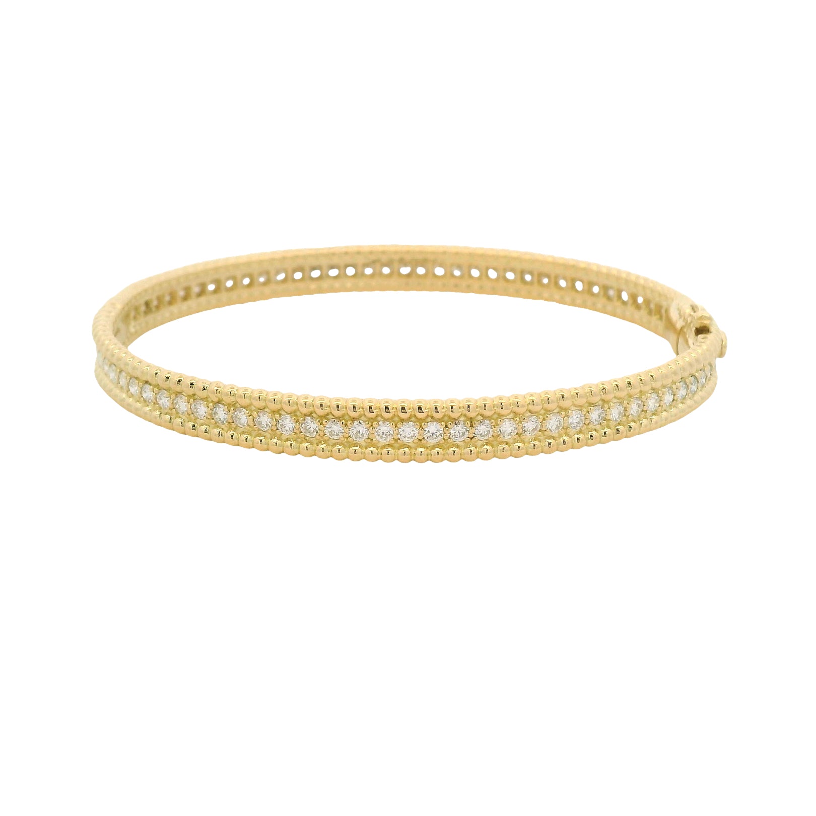 18kt Diamond Yellow Gold Bangle Bracelet