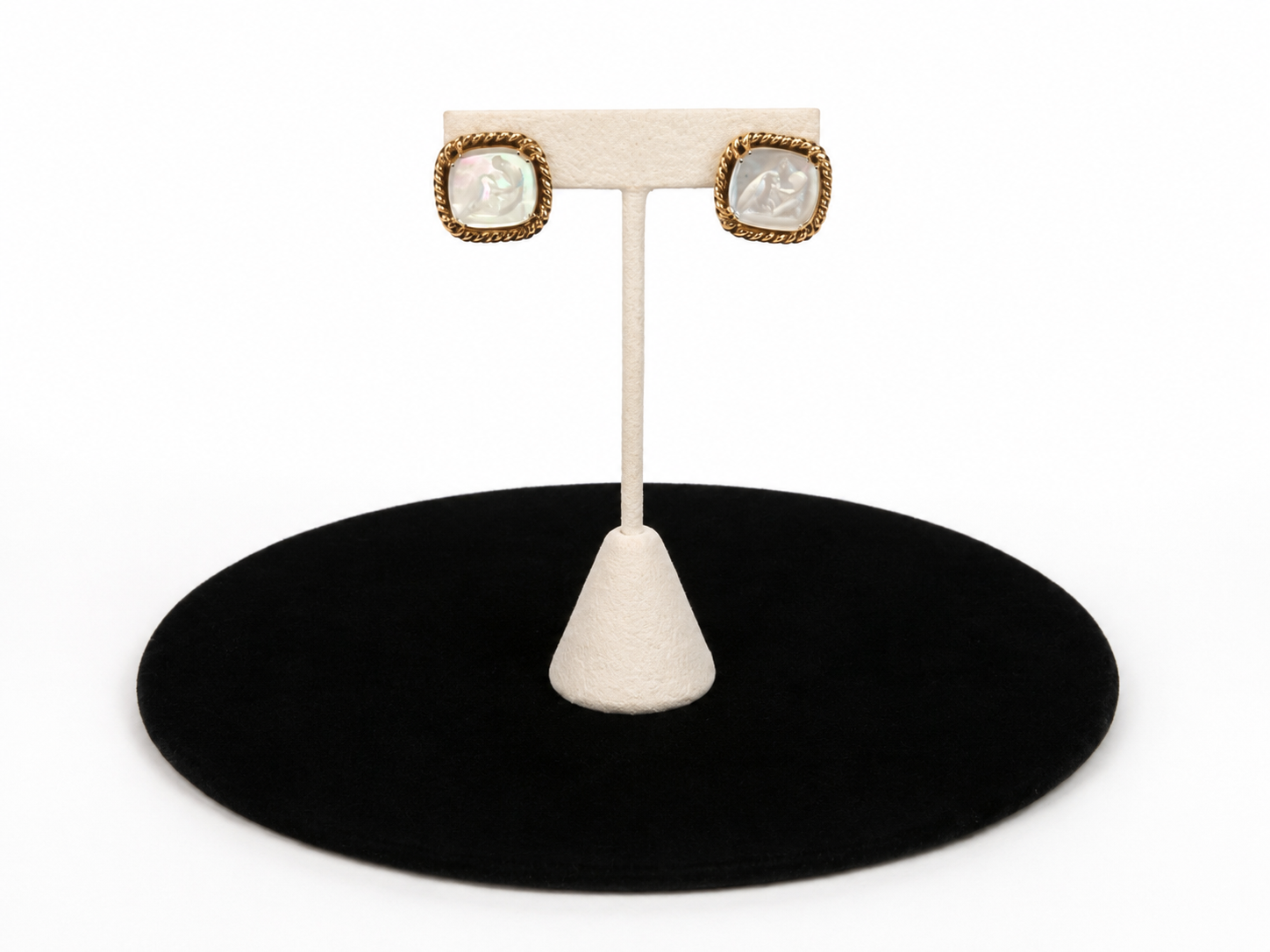 Ganymede with Eagle Venetian Glass Earring with Twist Rope