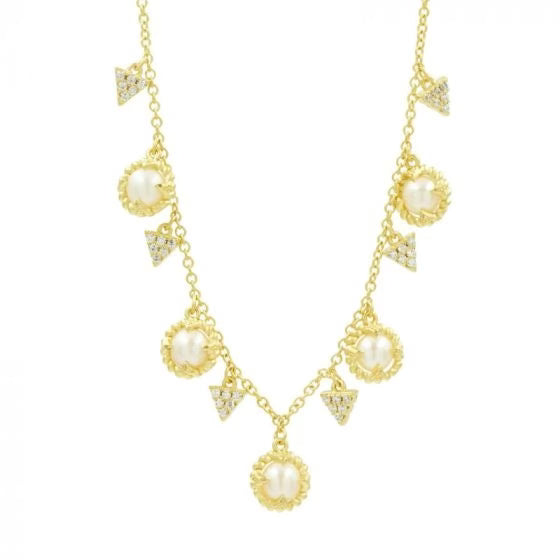 Freida Rothman Pearl Drop Necklace