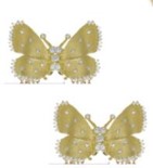 Tanya Farah Medium Diamond Scattered Butterfly Stud Earrings (Approx.
0.50 CTW)