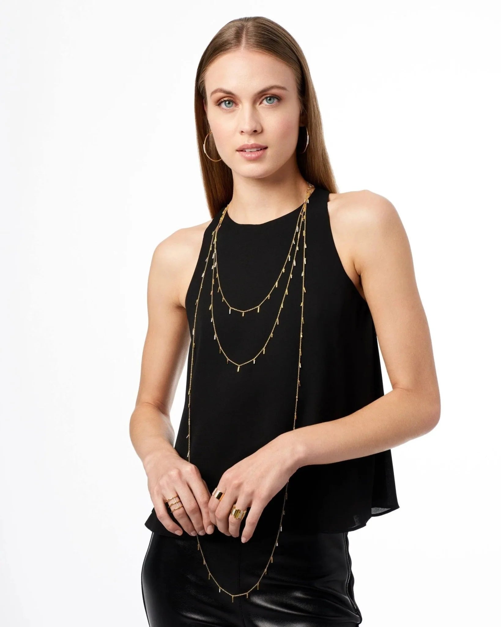 Freida Rothman Radiance Droplet Station Necklace