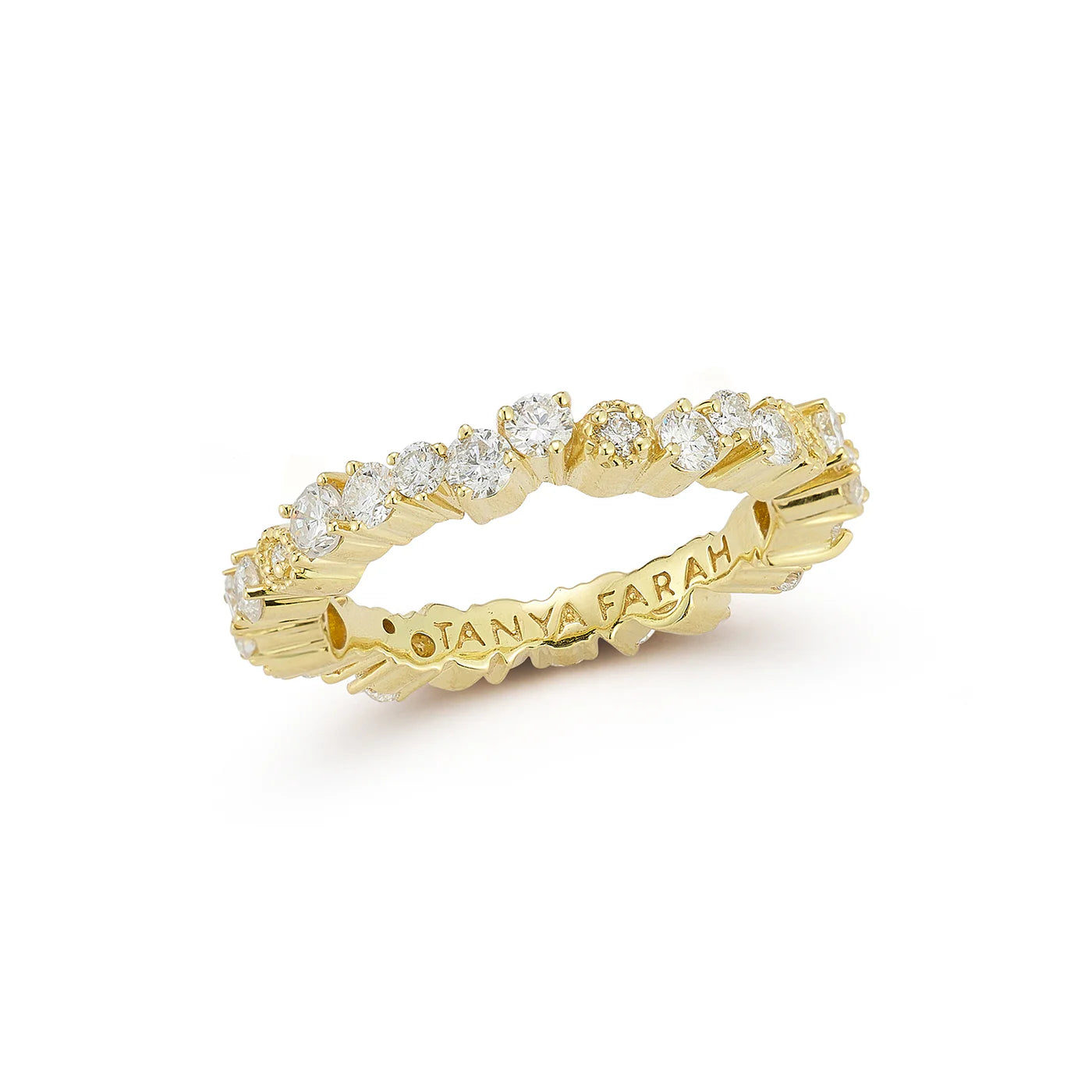 Tanya Farah 18K Diamond Confetti Ring