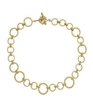 Tanya Farah Royal Couture Washer Toggle Necklace