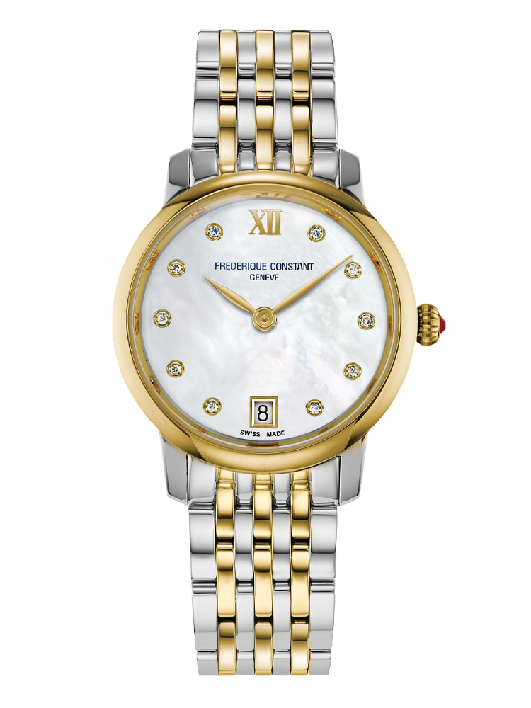 Frederique Constant Slimline Ladies Two Tone Watch