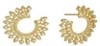 Tanya Farah Sunburst 20mm Diamond Bypass Hoops - Push Backs (Approx. 0.50 CTW)