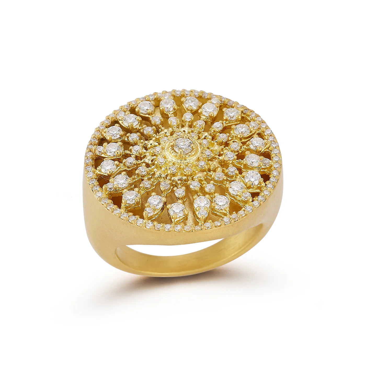 Tanya Farah Sunburst Diamond Ring (Approx. 1.00 CTW)
