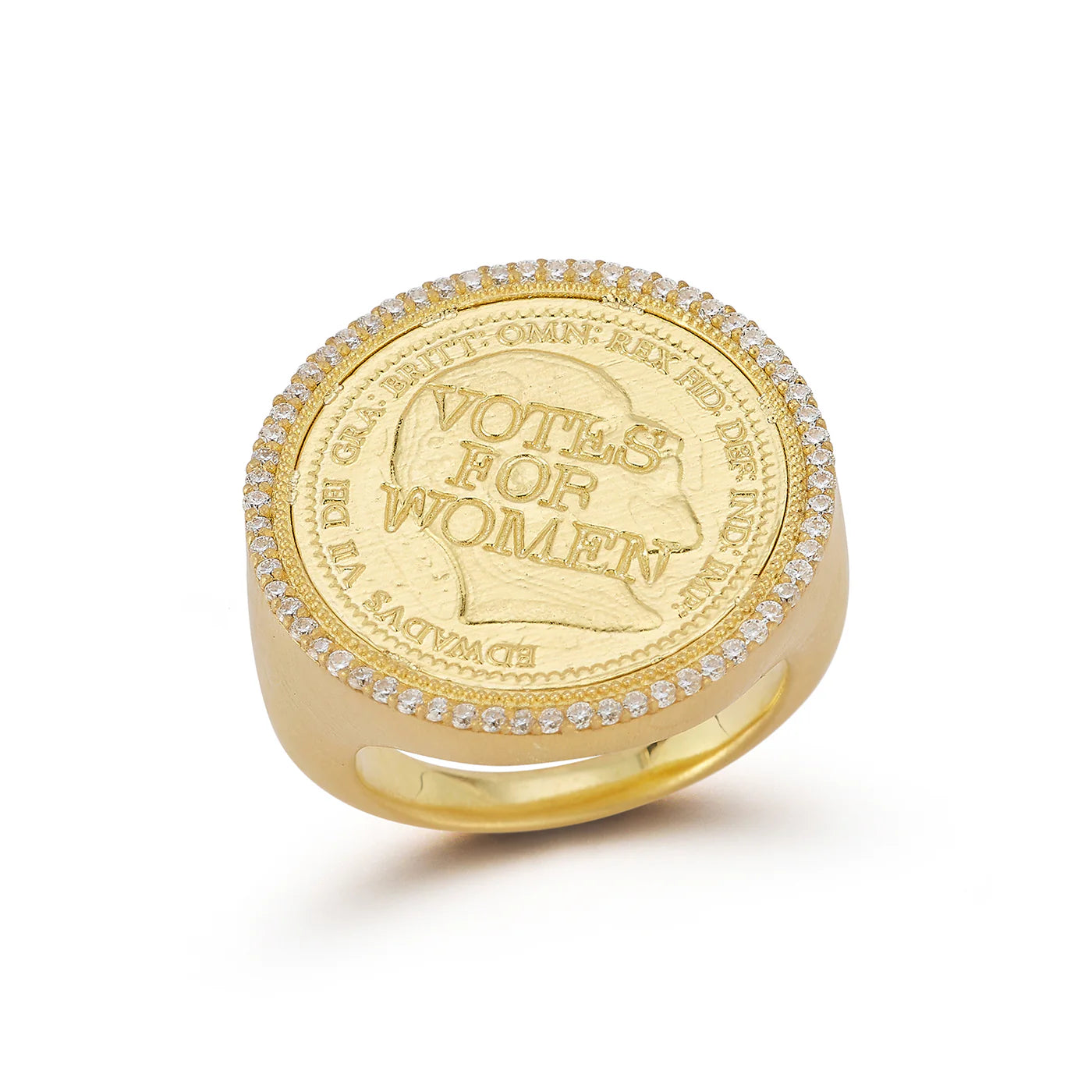 Tanya Farah Tree of Life Diamond Signet Ring Votes for Women 25mm (Approx. 0.80 CTW)