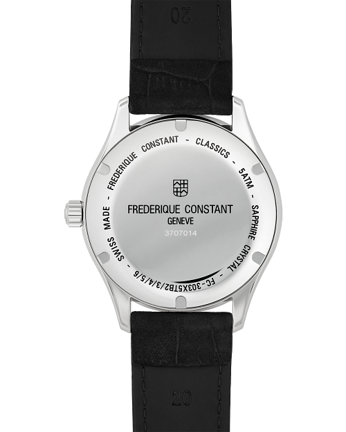 Frederique Constant Black Leather Classics Index Automatic