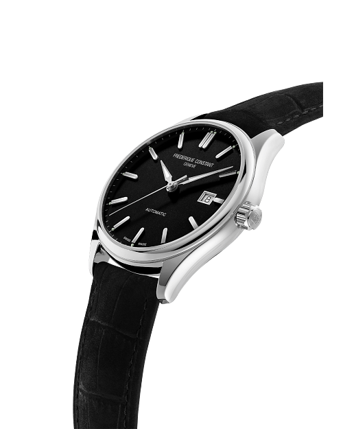 Frederique Constant Black Leather Classics Index Automatic