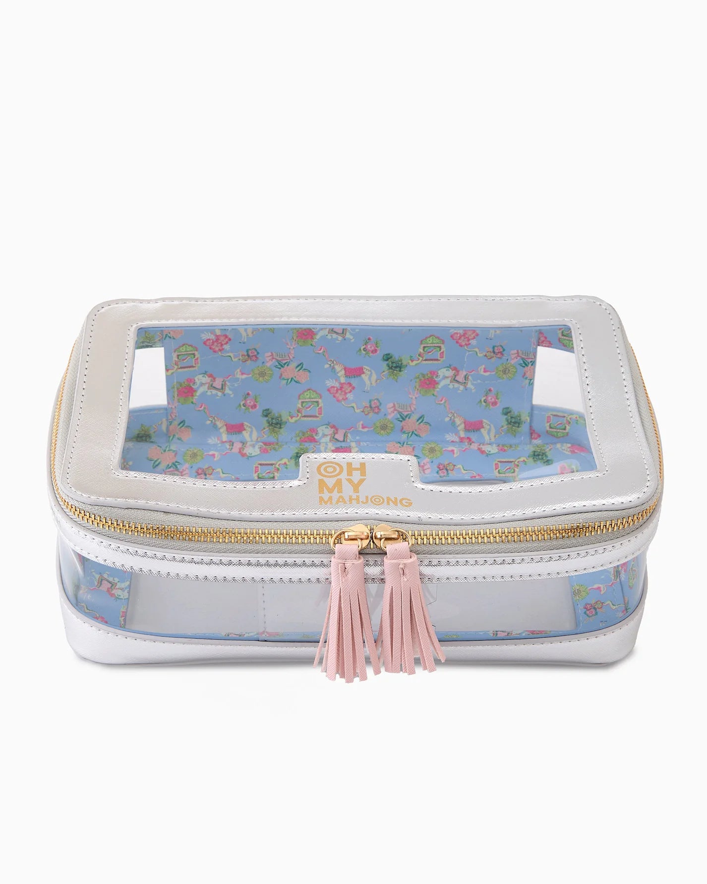 Oh My Mahjong Silver Tile Storage Bag