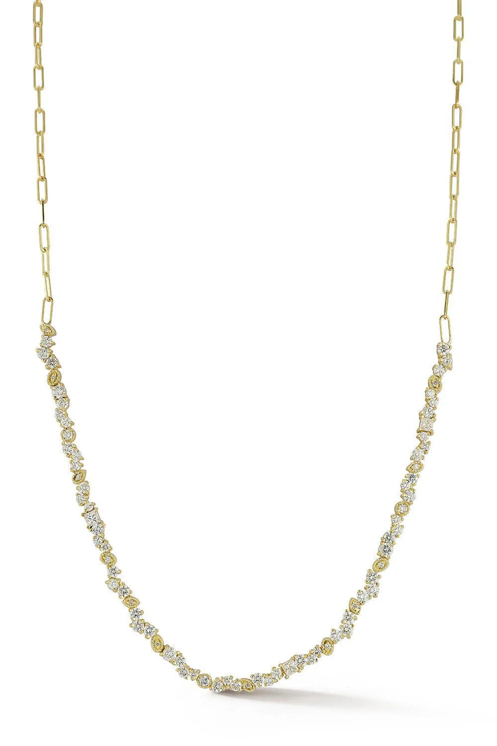Tanya Farah 18K Gold Diamond Confetti Necklace (Approx. 3.00 CTW)